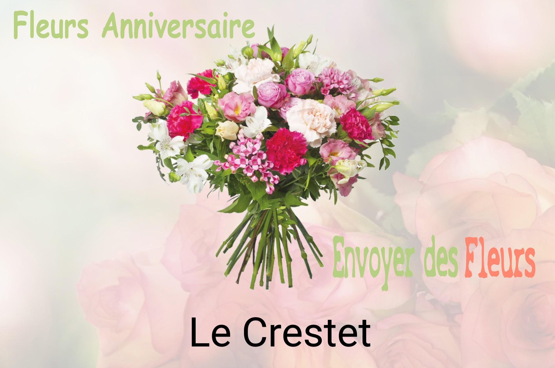 Bouquet de fleurs d’anniversaire livré à Le Crestet