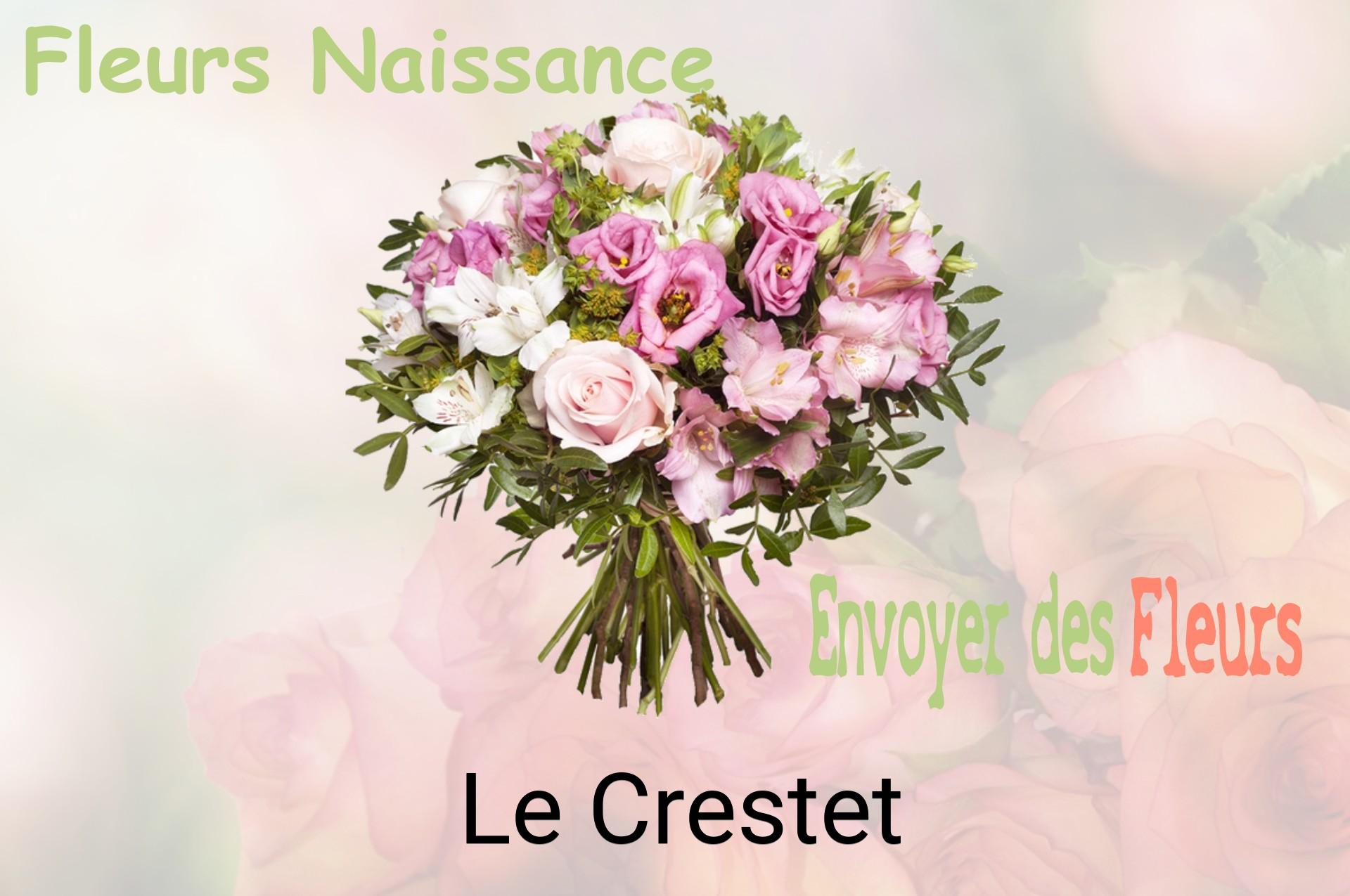 Bouquet de fleurs de naissance livré à Le Crestet